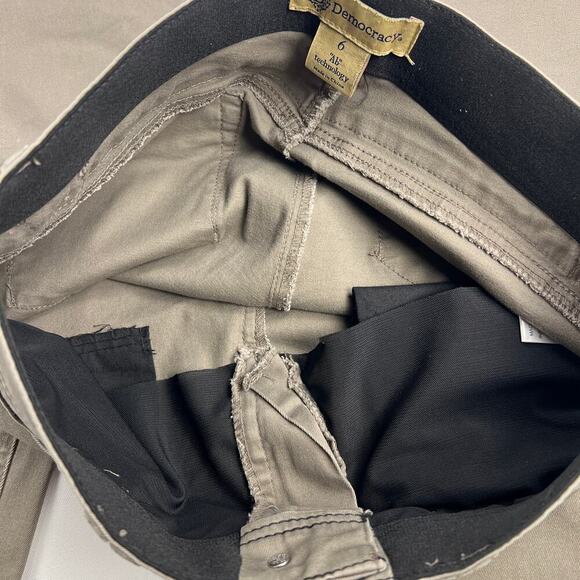 Democracy "Ab"solution Tummy Control Khaki Tan Mid Rise Skinny Jeans Size 6 - Picture 3 of 12